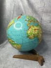 Mid-century Modern 12 Inch Weber Costello World Globe Physiographic Hy Press