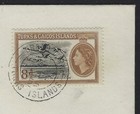 1955 Turks   Caicos Islands Scott  120  sg  236  Fdc - 8d Flamingos In Flight