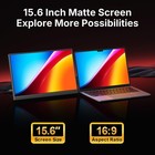 Wgk Portable Monitor 15 6-inch 1080p Usb-c Hdmi Ultra Slim Travel Monitor Wit   