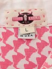 Rodeo Karma Western Show Button Up Shirt Sz L 44 Bust Pink Unicorns Sequins 