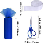 Rainbow Tulle Rolls 11 Colors - 6  By 25 Yards Spool With Sewing Scissor  Measur