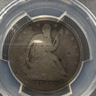1845-o Seated Liberty Half Dollar 50c Silver No Drapery Pcgs Ag03