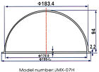 Jmx 7 Inch Indoor   Outdoor Cctv   Gopro Replacement Clear Camera Dome Housing