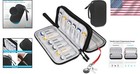 Luxury Usb Flash Drive Case Organizer - Holds 18  Drives - Portable Black Bag