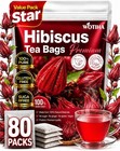 Premium 80 Hibiscus Flowers Tea Bags  100  Natural  Handmade   Pure From Hibi
