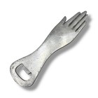 Vintage Hand Shaped Bottle Opener - Made In Italy - 9 5  Aluminum 1960s - 1970s