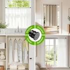 2 Pack Spring Tension Rods 28-48 Inch  No Drill Tension Curtain Rods Black