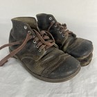 Rare Vintage Child   s Leather Lace Up Shoes From The 1800s Or Early 1900s
