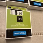 10 Dymo Label Tape D1 45013 Black   White 1 2 Inch X 23 Feet Compatible Product 