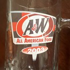 A w All American Food Mug - 2003   7    Tall Mug Heavy Dimpled Large Glass