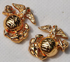 Pair Usmc Us Marine Corps Marines Emblem Insignia Collar Badge Pin