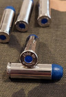45 Long Colt Snap Caps  Set Of 6  Blue And Nickel  Real Weight    45lc 45 Colt