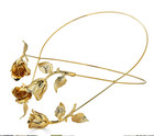 Epona Valley Rose And Vine Circlet 14k Gold Plating