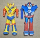 Lot Of 4 Vintage 1970s Japan Die-cast Metal Robots Shogun Warriors Bullmark Popy