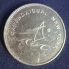 Rare Vintage Antique Canandaigua Ny Trolley Corp  One Ride Metal Aluminum Token