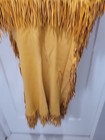 Native American Navajo Style Handmade Fringed Thick Leather Dress Powwow Wedding