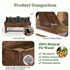 Oiprtgfj Cedar Wood Outdoor Raised Garden Bed 41x21x20 Inches  Planter Box