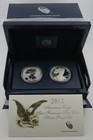 2012 S American Silver Eagle San Francisco 2 Coin Proof   Reverse Proof Set