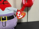 Ty Beanie Babies Spongebob Squarepants Mr  Krabs Plush New Stuffed Doll Toy Show