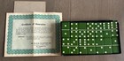 Vintage Crisloid Top Grade Bakelite Green Dominoes Original Red Case
