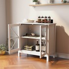 Storage Sideboard Buffet Wooden Cabinet Console Table Server Home Kitchen