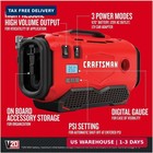 Craftsman V20 Tire Inflator Portable Air Compressor  Car Air Pump  3 Modes Tire
