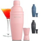 24oz Matte Cocktail Shaker Set     Bartender Essentials With Built-in Pink