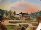 Summer White House  State Game Lodge  Black Hills  Sd - Antique Souvenir Plate