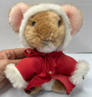 Dakin Christmas Merry Mouse Plush By Pricilla Hillman Original Tag Vintage 1981 