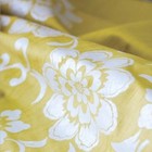 Kimono Wrapping Flower Arabesque Mustard Furoshiki 145cm 100 Cotton Musubi