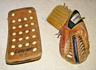 Vintage Cooper Gm12 Blocker   Gm21 Catching Hockey Goalie Gloves Set nice Shape