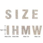 Glitter Rhinestone Alphabet Letter Stickers 26 Letters Selfadhesive Stickers For