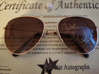 Michael Jackson Signed Gold Rim Aviator Sunglasses