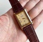 Vintage Seiko Slim Quartz Men s Wrist Watch - Comes With New Battery  New Band