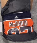 Connor Mcdavid Autographed Authentic Adidas Orange Jersey Upper Deck Coa