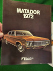 1972 Amc Matador 2-piece Set Of Sales Brochures  Nice Originals 