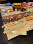 Vtg Mattel Hot Wheels Sto And Go Railroad Freight Yard Playset W trains 1983