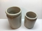 Antique Lot Of 2 Stoneware Household  Jars 