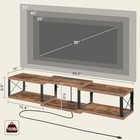 Floating Tv Stand With Power Outlet  Wall-mounted Entertainment Console Center 