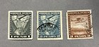 3 Chile Airmail Stamps   1930   s   1 2 and 3 Pesos   1 Mint   2 Used   Lh
