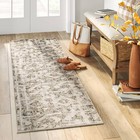 2 x7  Eliot Geo Runner Rug Tan beige gray - Threshold  Traditional Geometric