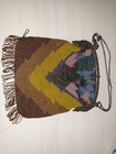 Antique 800 Silver Mesh Purse Hand Bag 