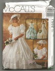7502 Mccalls Sewing Pattern Wedding Gown Bridesmaids Dress Size 10 Bridal