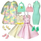 Eledoll Clothes Fashion Pack For 12 Inch Fashion Doll Perfect Pastels Set