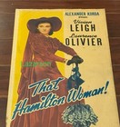 Vivien Leigh Laurence Olivier That Hamilton Woman Insert Poster 1941