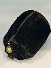 Vintage Soft Brown Velvet Ladies Muff Hand Warmer