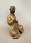 Asian Deity In Bronze Or Copper  Early 20th Century