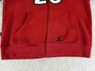 Nike Air Jordan Hoodie Youth Large Red Full Zip Jacket Fleece Boys 12-13 Kids