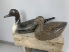 Deriso Pintail Pair Decoys high Head wood hunting
