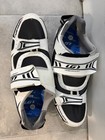 Louis Garneau Tri Lite Road Cycling Shoes White black Size 11 5 Us Hook   Loop